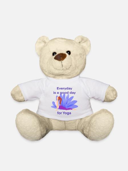 Yoga - Teddy Bear - white