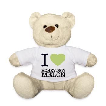 I LOVE HONEYDEW MELON Honigmelone - Teddy Bear - white - Front