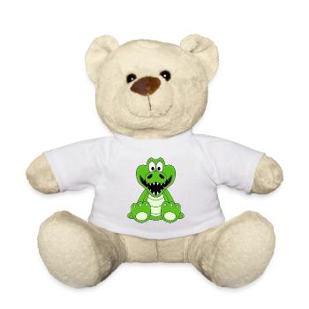 KROKODIL - TIER - KIND - BABY - Teddy - Weiß - Vorne
