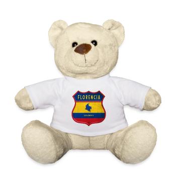 Motif armoiries florencia columbia - Nounours - blanc - Devant