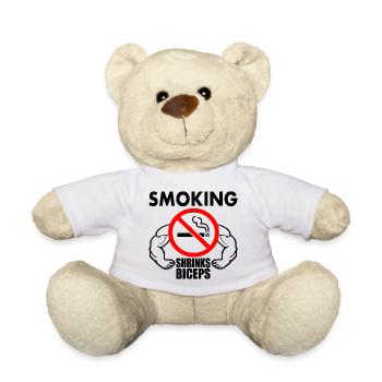 Smoking shrinks the biceps - Teddy Bear - white - Front