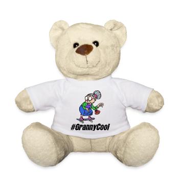 Cool Großmutter Oma Spruch Alte Frau Brille - Teddy - Weiß - Vorne