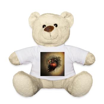 Stunning creepy skeleton - Teddy Bear - white - Front