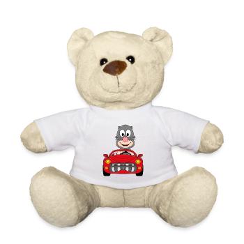 MAULWURF - AUTO - TIER - KIND - BABY - Teddy - Weiß - Vorne