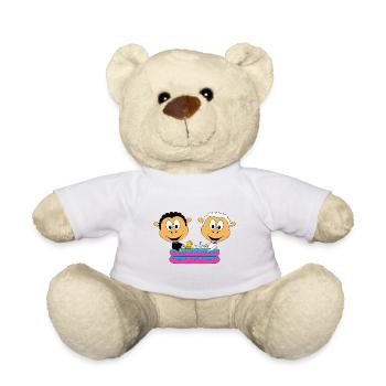 SCHAFE - POOL - TIERE - KIND - BABY - Teddy - Weiß - Vorne