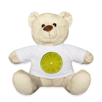 Lime Slice - Teddy Bear - white - Front