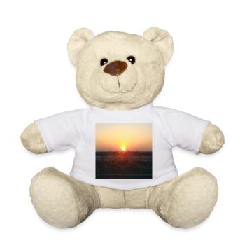 Sunset Ray on Glass - Teddy Bear - white - Front