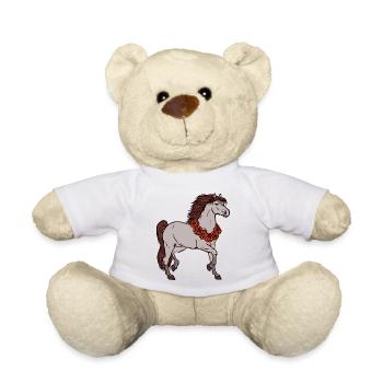 Cool Horses Gallop Icelandic Horses Horse Fan - Teddy Bear - white - Front