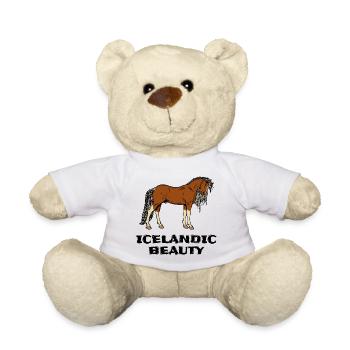 Horse Love Horses Statement Icelandic Horses Icelandic - Teddy Bear - white - Front