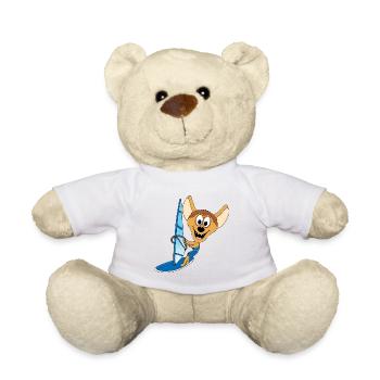 WINDSURFER - SURFER - HYÄNE - WASSERSPORT - Teddy - Weiß - Vorne