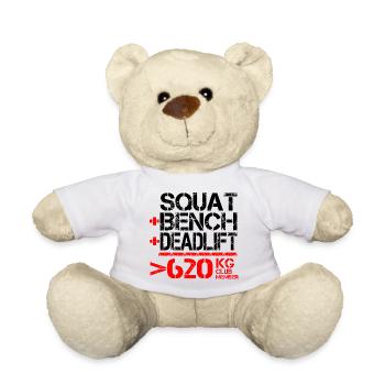Powerlifting 620 kg Club Member - Teddy - Weiß - Vorne
