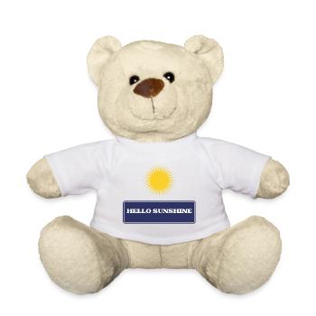 Hallo Sonnenschein - Teddy - Weiß - Vorne