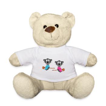 PANTHER - HEXEN - HEXENBESEN - LIEBE - LOVE - Teddy - Weiß - Vorne
