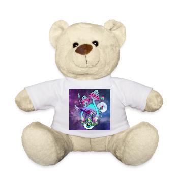 Magic Mushrooms Psychedelische Pilz Kunst - Teddy - Weiß - Vorne