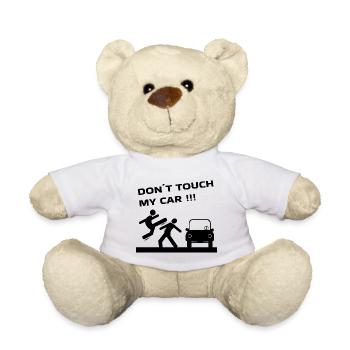 Auto CAR DON'T TOUCH MY CAR - Teddy - Weiß - Vorne