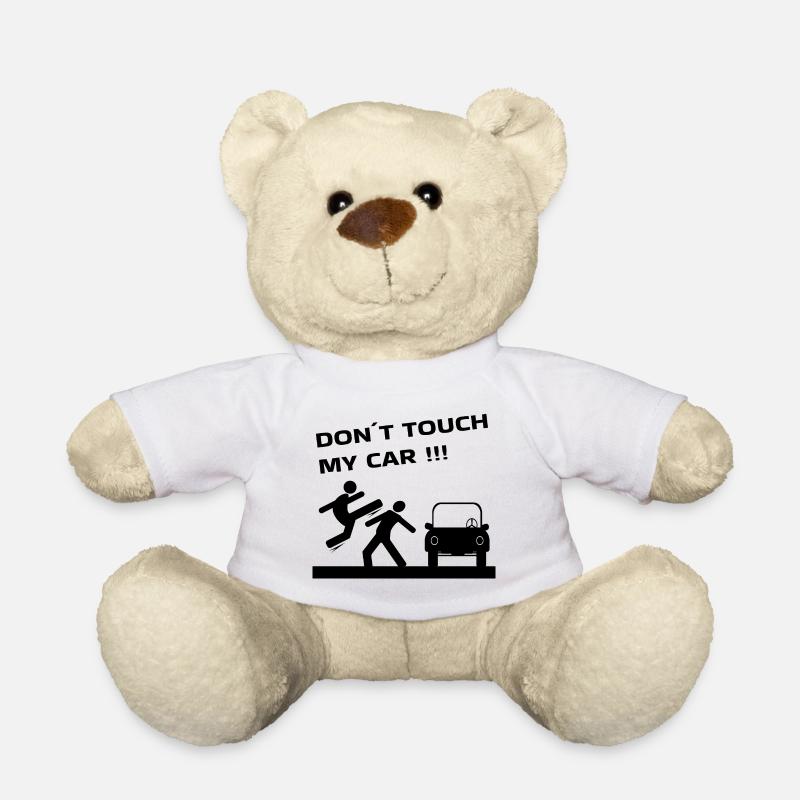 Auto CAR DON'T TOUCH MY CAR - Teddy - Weiß