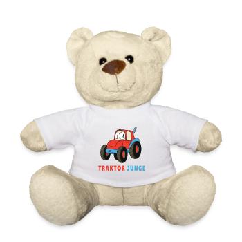Traktor Junge - Teddy - Weiß - Vorne