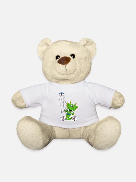 DRACHE - KITE - KITESURFER - KITESURFEN - SPORT - Teddy - Weiß