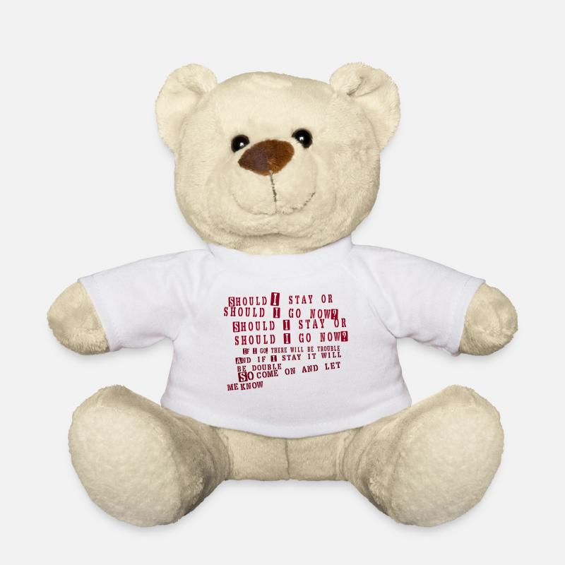 clash - soll ich bleiben - Teddy - Weiß