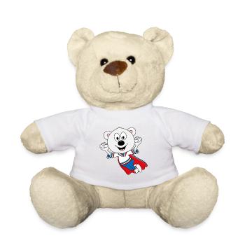 EISBÄR - SUPERHELD - TIER - TIERISCH - KINDER - Teddy - Weiß - Vorne