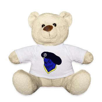 Chasseur Alpin-Diable Bleu-Armée Française - Nounours - blanc - Devant
