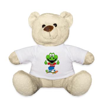 KROKODIL - SAKTEBOARD - FUNSPORT - TIERISCH - Teddy - Weiß - Vorne