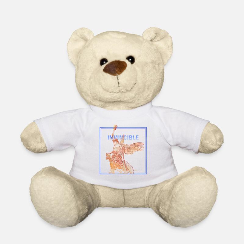 Angle invincible avec Lion - Nounours - blanc
