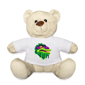 A Beautiful and Fun Kuo Toa Dragon Design - Teddy Bear - white - Front