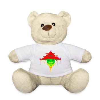 Ein Schönes und Lustiges Pilz Amigasa Design - Teddy - Weiß - Vorne