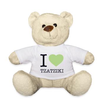I LOVE TZATZIKI Zaziki Gyros Griechenland - Teddy - Weiß - Vorne