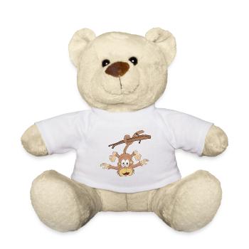 Hängender Affe - Teddy - Weiß - Vorne