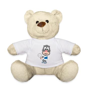 MAULWURF - VOLLEYBALL - SPORT - TIER - BABY - Teddy - Weiß - Vorne