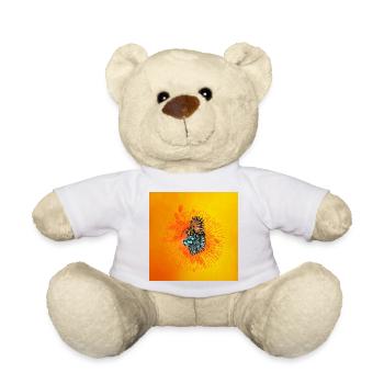 Toller Vogel und schicke Katze - Teddy - Weiß - Vorne