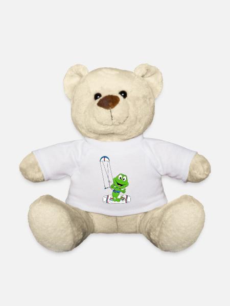 FROSCH - KITE - KITER - KITESURFER - KITESURFEN - Teddy - Weiß