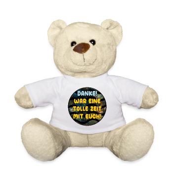 Abschiedsgeschenke Team DANKE TOLLE ZEIT MIT EUCH - Teddy - Weiß - Vorne
