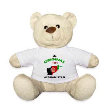 Afghanistan Original 100% Flaggen Design - Teddy - Weiß - Vorne