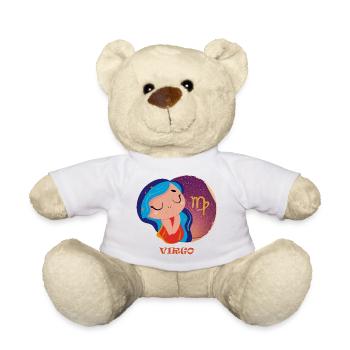 Signe du zodiaque Vierge - Nounours - blanc - Devant
