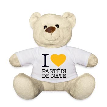 I LOVE PASTELS DE NATA Portugal Cake - Teddy - Weiß - Vorne