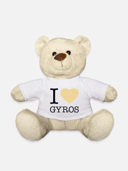 J’ADORE GYROS - Nounours - blanc