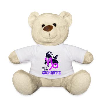 Astrologie Steinbock Tierkreiszeichen Statement - Teddy - Weiß - Vorne