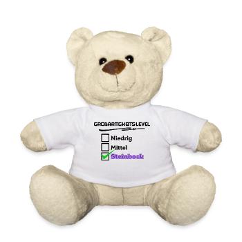 Steinbock Cool Statement Horoskop Astrologie - Teddy - Weiß - Vorne