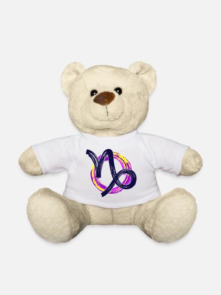 Astronomie Esoterik Steinbock Tierkreis Horoskop - Teddy - Weiß