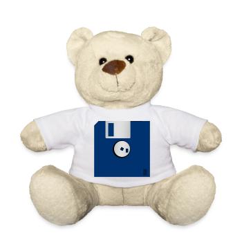 Floppy disk - Teddy Bear - white - Front