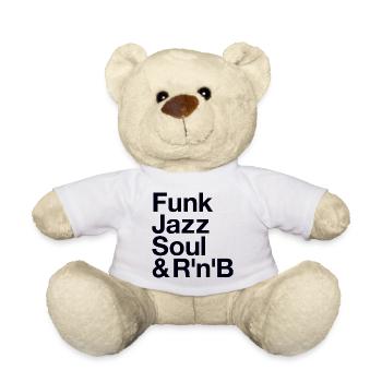 Funk Jazz Soul Music Musik - Teddy Bear - white - Front