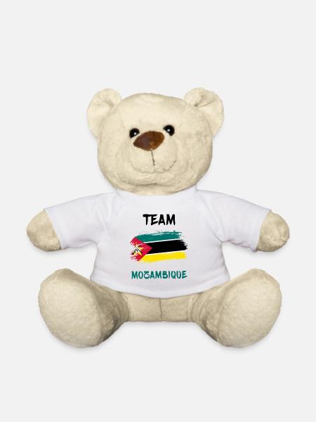 Team Mosambik Flaggen Design - Teddy - Weiß
