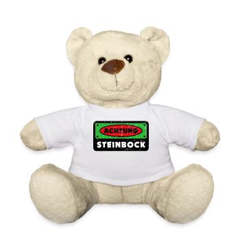 Steinbock Astrologie Tierkreis Statement Gezeiten - Teddy - Weiß - Vorne