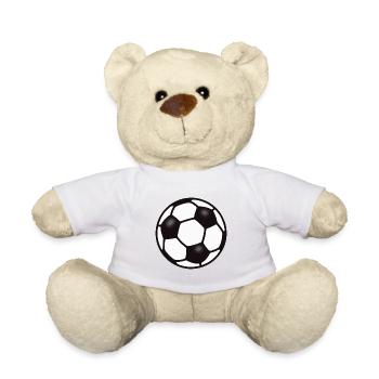 FUßBALL - SPORT - FUßBALLSPIELER - BALLSPORT - Teddy - Weiß - Vorne