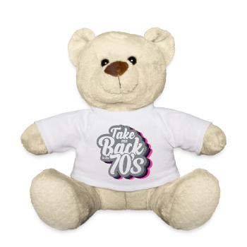 Nimm mich zurück in die 70er Jahre - Teddy - Weiß - Vorne