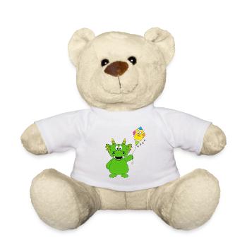 DRACHE - DRACHENSTEIGEN - DRACHENFEST - KINDER - Teddy - Weiß - Vorne