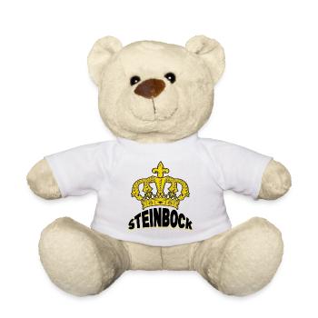 Steinbock Horoskop Spruch Sternzeichen Aberglaube - Teddy - Weiß - Vorne